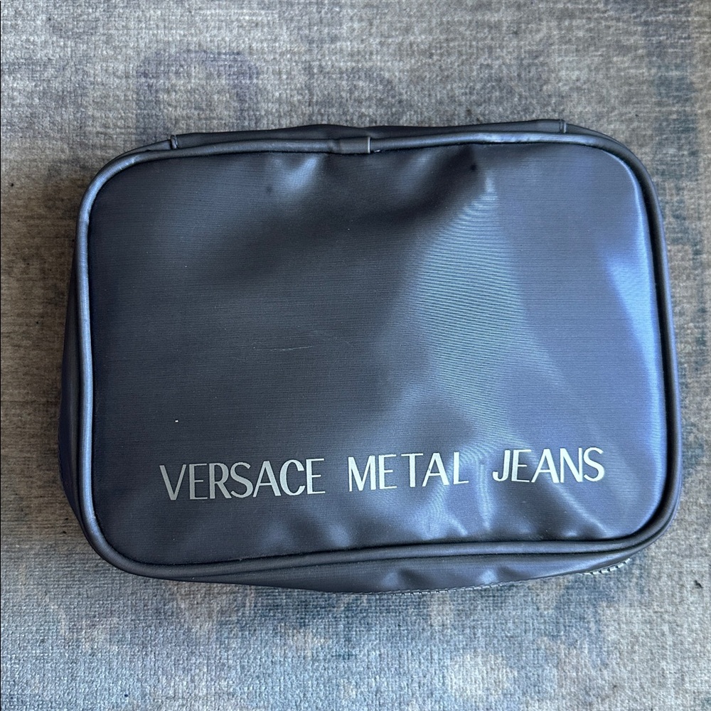 Versace Metal Jeans Black Pouch